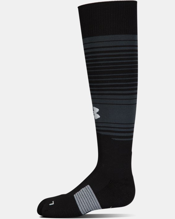 Kids' UA Global Performance Over-The-Calf Soccer Socks, Black, pdpMainDesktop image number 0